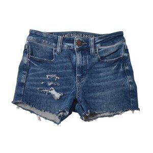 American Eagle Outfitters Shorts Women Size 00 Jean Cut Off Booty POCKET MISSING